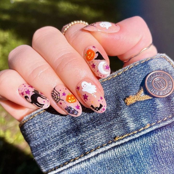 Disney Halloween Nails