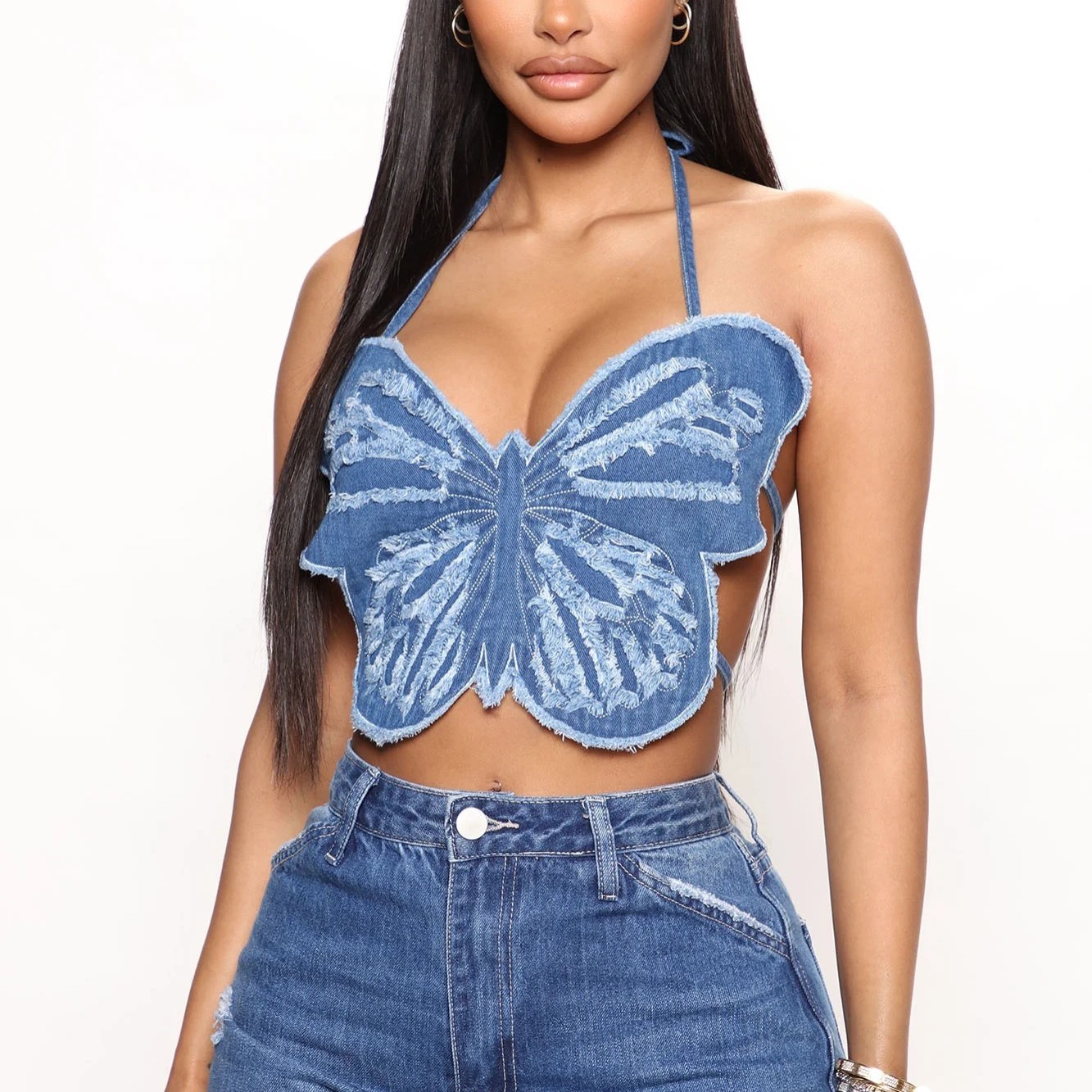 butterfly crop top