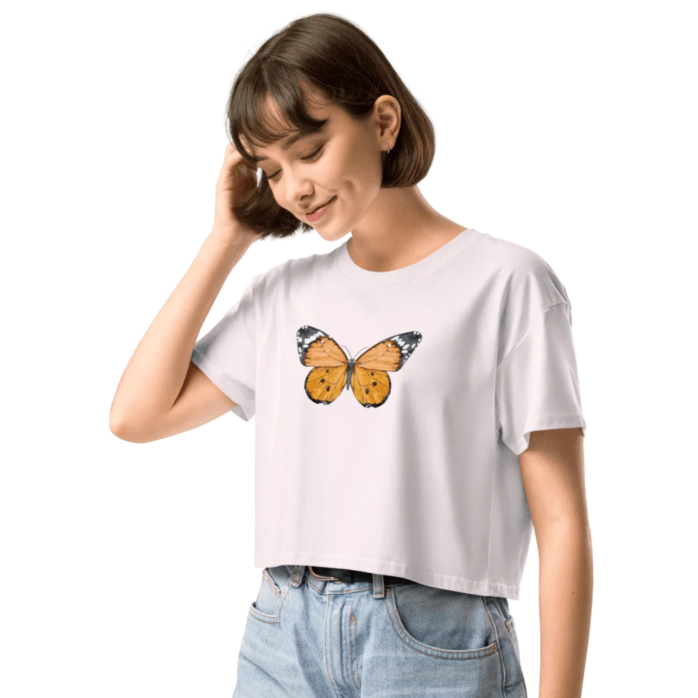 butterfly crop top